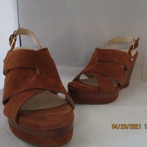 Cole Haan Laci Suede Platform Wedge Sandal